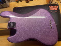 2017 Fender Limited Edition Adam Clayton Jazz Bass Purple Sparkle w/ OHSC β Mint!