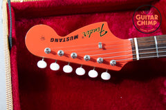 2010 Fender Japan MG73-CO '73 Reissue Mustang – Competition Fiesta Red w/ Matching Headstock | MIJ | HSC