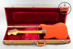 2010 Fender Japan MG73-CO '73 Reissue Mustang – Competition Fiesta Red w/ Matching Headstock | MIJ | HSC