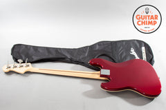2008 Fender Japan Aerodyne Jazz Bass AJB-58 Candy Apple Red CIJ – Excellent, P/J, Gig Bag