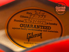 2021 Gibson ES-335 Semi-Hollow Satin Cherry