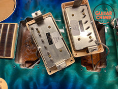 2020 Gibson Les Paul Standard Goryo Yuto Trans Blue Burst Quilt Top – Rare Japan-Only Model