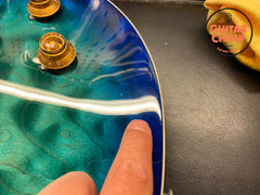 2020 Gibson Les Paul Standard Goryo Yuto Trans Blue Burst Quilt Top – Rare Japan-Only Model