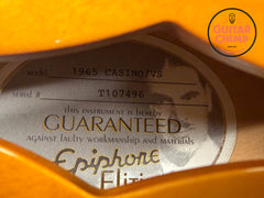 2010 Epiphone Elitist 1965 Casino Vintage Sunburst MIJ Japan w/ OHSC