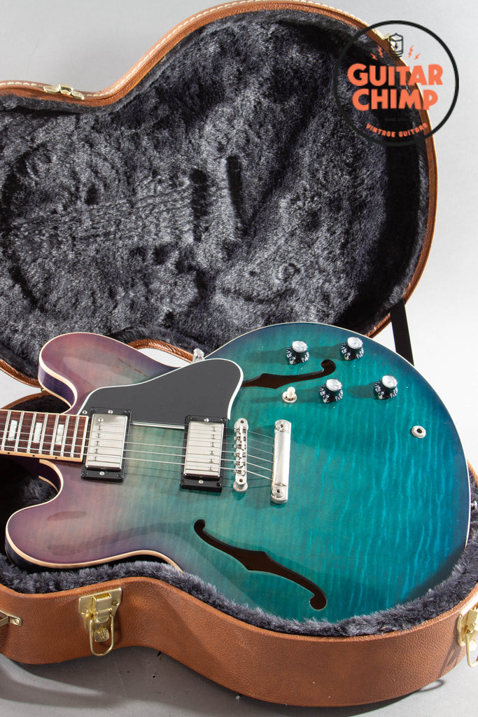 2018 Gibson ES-335 Figured Blueberry Burst AAA Figured Top OHSC