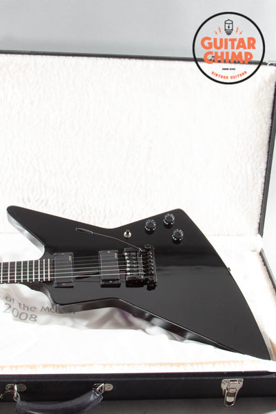 2008 Gibson Explorer Shred-X Ebony OHSC Guitar of the Month EMG