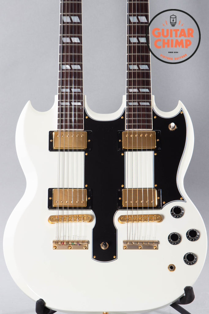 2015 Gibson Custom Shop EDS-1275 Sg Double Neck Electric Guitar White