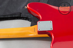 1999 Fender Japan ’62 Reissue Jaguar JG66-85 CIJ Candy Apple Red Matching Headstock