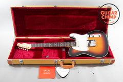 2025 Fender Japan MIJ Heritage 60s Telecaster Custom Sunburst Nitro Double Bound Tweed HSC