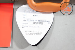 2025 Fender Japan MIJ Heritage 60s Telecaster Custom Sunburst Nitro Double Bound Tweed HSC