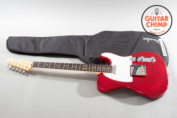 2024 Fender Japan MIJ Hybrid II Telecaster Quilt Red Beryl Quilted