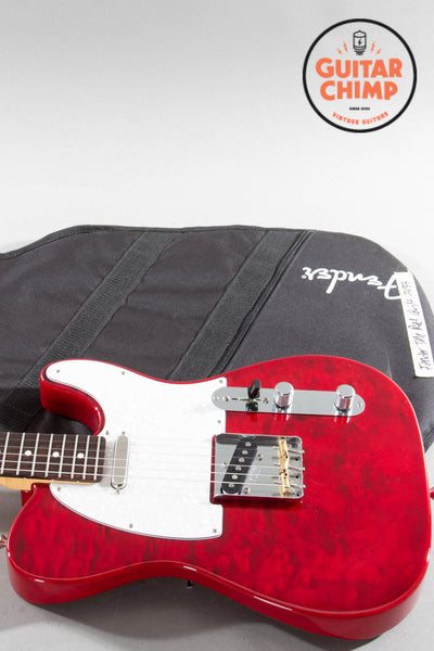2024 Fender Japan MIJ Hybrid II Telecaster Quilt Red Beryl Quilted