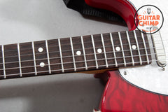 2024 Fender Japan MIJ Hybrid II Telecaster Quilt Red Beryl Quilted Top