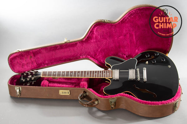 1999 Gibson ES-335 Dot Reissue Ebony Black | Guitar Chimp