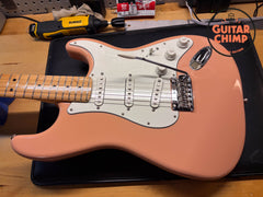 2021 Fender MIJ Japan Hybrid II Stratocaster Flamingo Pink w/ Tweed HSC