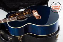 2015 Gibson Custom Shop Early 60s SJ-200 Trans Blue OHSC Rare Bozeman LR Baggs