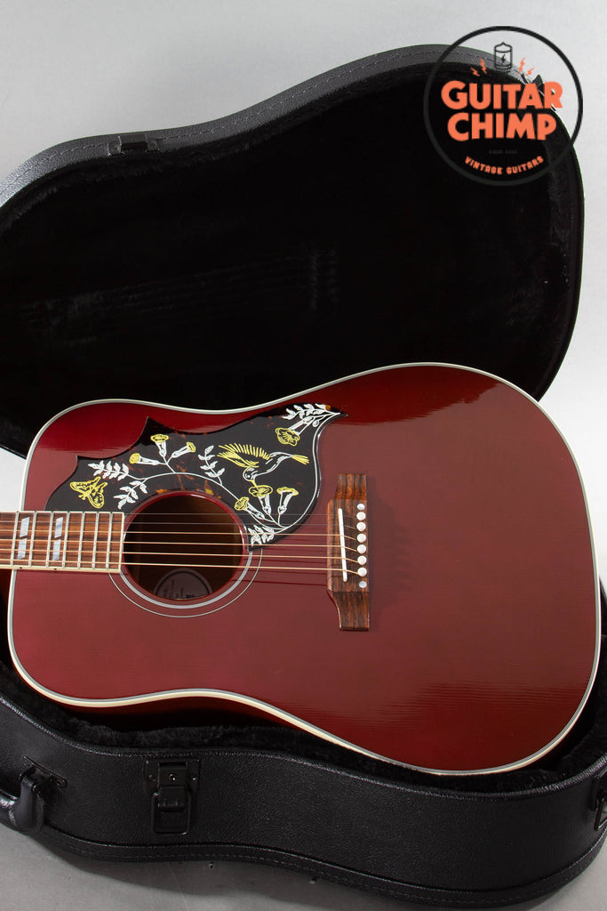 2024 Gibson Hummingbird Standard Wine Red OHSC LR Baggs 9.5/10