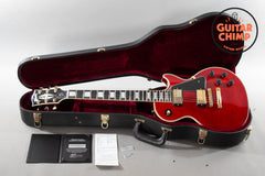 2010 Gibson Custom Shop Les Paul Custom Figured Top Trans Red OHSC COA Ebony