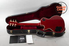 2010 Gibson Custom Shop Les Paul Custom Figured Top Trans Red OHSC COA Ebony