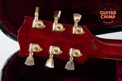 2010 Gibson Custom Shop Les Paul Custom Figured Top Trans Red OHSC COA Ebony