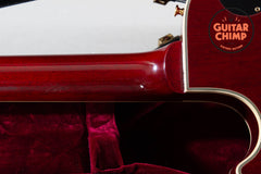 2010 Gibson Custom Shop Les Paul Custom Figured Top Trans Red OHSC COA Ebony