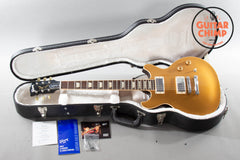 2011 Gibson Les Paul Double Cutaway Gold Top OHSC Burstbucker Pro Long Tenon