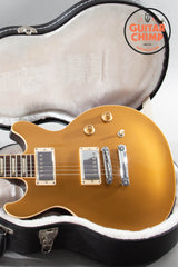 2011 Gibson Les Paul Double Cutaway Gold Top OHSC Burstbucker Pro Long Tenon