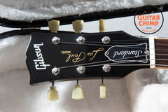 2011 Gibson Les Paul Double Cutaway Gold Top OHSC Burstbucker Pro Long Tenon