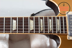 2011 Gibson Les Paul Double Cutaway Gold Top OHSC Burstbucker Pro Long Tenon