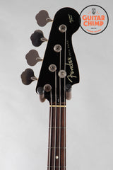 2006 Fender Aerodyne Jazz Bass Black w/ Matching Headstock – Japan