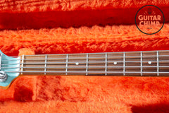 1997 Fender Roscoe Beck V 5-String Bass Teal Green Metallic OHSC