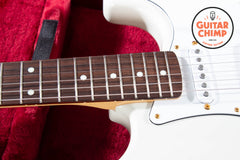 2025 Fender MIJ Japan Traditional Collection 60s Stratocaster White Pearl Matching Headstock Tweed HSC