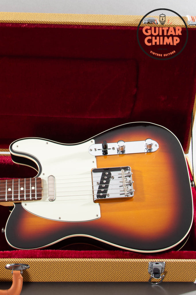 2022 Fender Japan MIJ Heritage 60s Telecaster Custom Sunburst Nitro Double Bound Tweed HSC