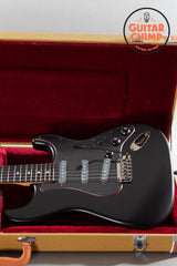2025 Fender MIJ Japan Limited Hybrid II Noir Stratocaster Black Tweed HSC
