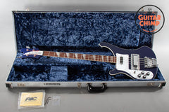 2014 Rickenbacker 4003 Left-Handed Bass Guitar Midnight Blue