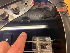 2006 Fender Aerodyne Jazz Bass Black w/ Matching Headstock – Japan