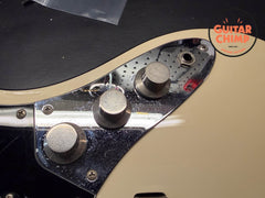 2007 Fender Japan MIJ Aerodyne Jazz Bass AJB Vintage White Matching Headstock