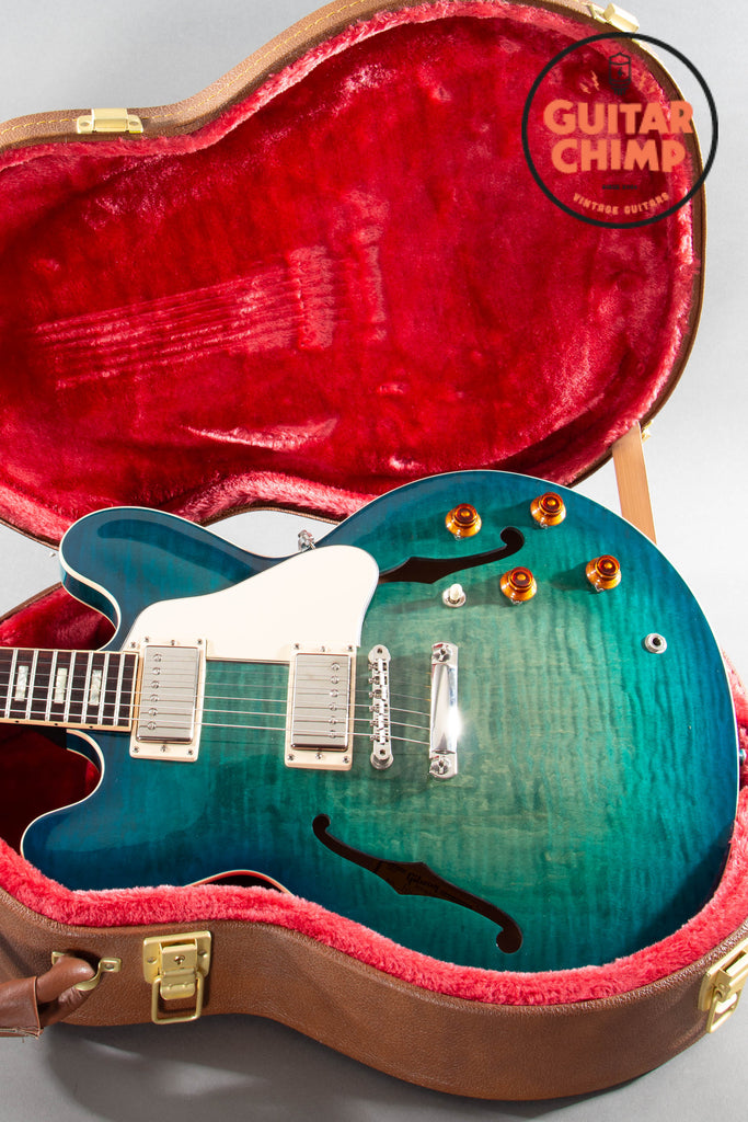 2017 Gibson ES-335 Figured Aquamarine OHSC