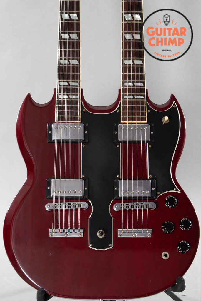 2001 Gibson EDS-1275 Sg Double Neck Electric Guitar Cherry