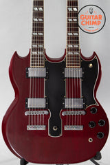 2001 Gibson EDS-1275 Sg Double Neck Electric Guitar Cherry