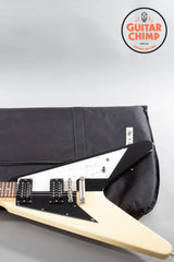 2011 ESP Edwards E-FV-125WB Michael Schenker Signature Flying V Black White