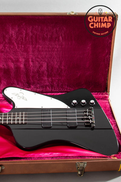 1997 Gibson Thunderbird IV Ebony Black OHSC Ebony Board | Guitar Chimp
