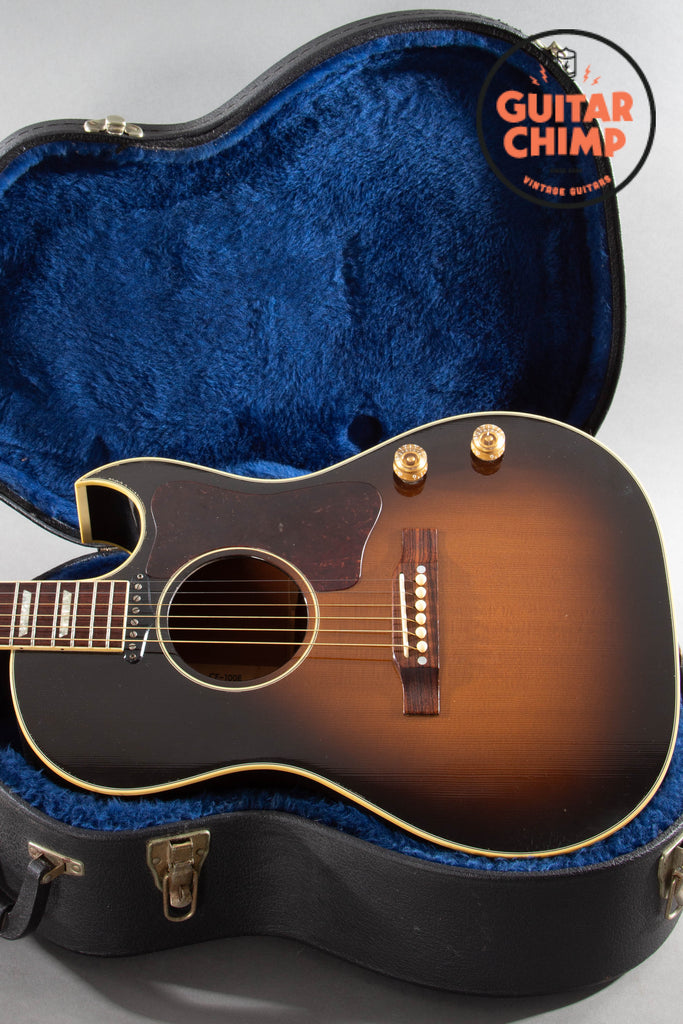 2006 Gibson Custom Shop CF-100E Sunburst OHSC P-90 LR Baggs I-Beam