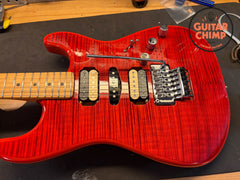 2021 Fender Japan MIJ Michiya Haruhata Stratocaster Trans Pink Flame Top