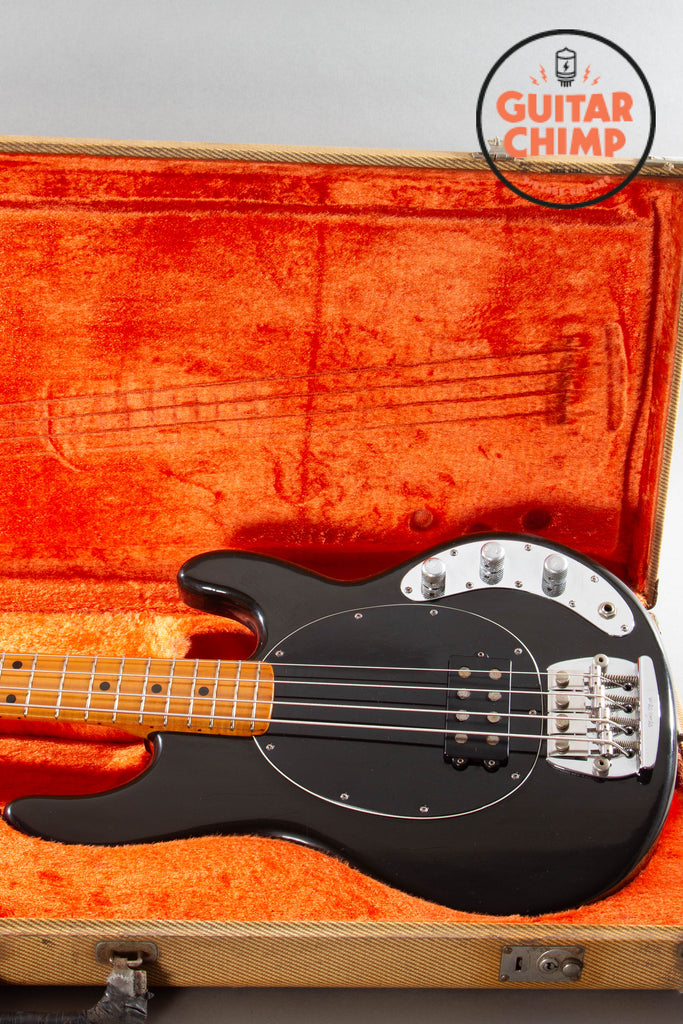 1979 Music Man Stingray Bass Black Pre-Ernie Ball OHSC