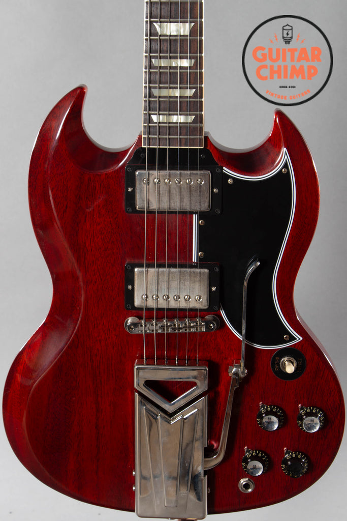 2021 Gibson Custom Shop 60th Anniversary ‘61 LP SG Standard Cherry Red w/Sideways Vibrola
