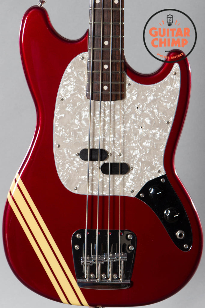 2006 Fender Japan MB98-SD-CO Mustang Bass Competition Old Candy Apple Red