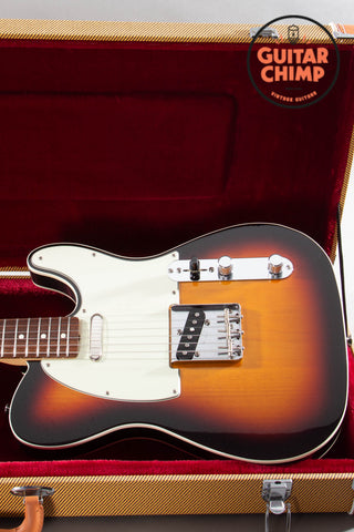 2020 Fender Japan MIJ Heritage 60s Telecaster Custom Sunburst Nitro Double Bound Tweed HSC