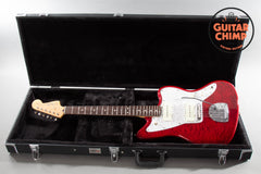 2024 Fender MIJ Japan Hybrid II Jazzmaster Quilt Red Beryl Quilt Top HSC