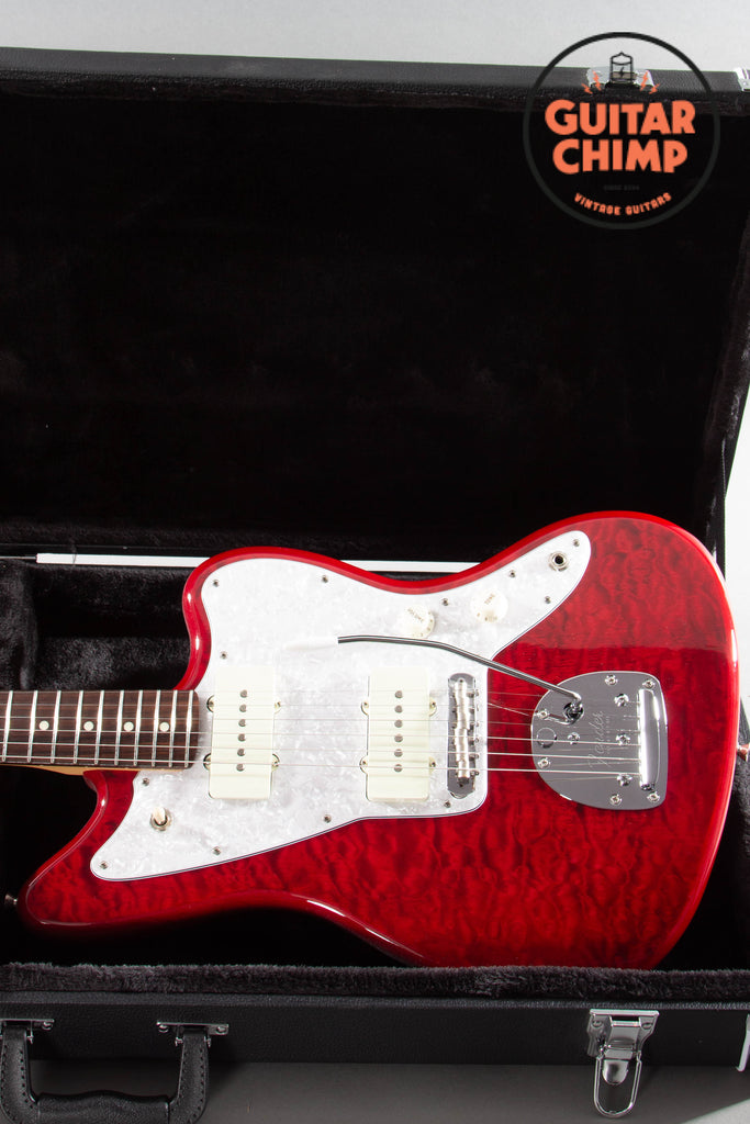 2024 Fender MIJ Japan Hybrid II Jazzmaster Quilt Red Beryl Quilt Top HSC